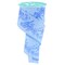 RG Ribbon 2.5" Chinoiserie Flowers and Birds Wired Ribbon - Blue, Multi - 10 Yards for Bows, Wreaths, Crafts, and Decorations